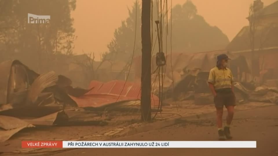 5. 1. 2020 VELKÉ ZPRÁVY: PŘI POŽÁRECH V AUSTRÁLII ZAHYNULO UŽ 24 LIDÍ